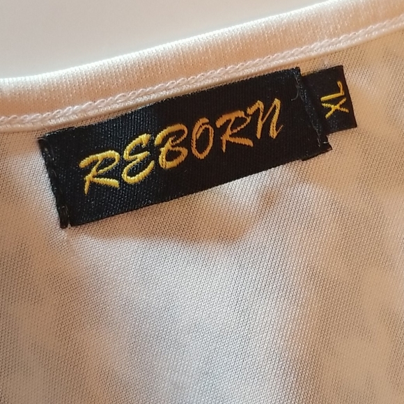 Reborn Black White Houndstooth Dress EUC Size XL - Picture 2 of 8